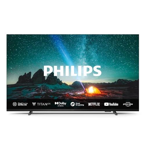 Philips 50PUS7609 Smart TV 4K LED Pantalla de 50 Pulgadas con Plataforma Titan OS Pixel Precise Ultra HD y Sonido Dolby Atmos, Funciona con Alexa y con de Voz de Google Gris Antracita