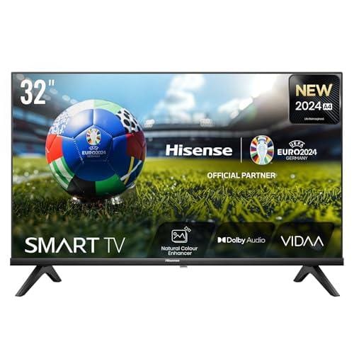 24% DESCUENTO Hisense 32A4N Smart TV HD 32 Pulgadas, TV con Modo Juego, Deportes IA, Dolby DTS HD, VIDAA U6, función Compartir en el televisor, DVB T2, Auto ordenación de los Canales TDT (Nuevo 2024)