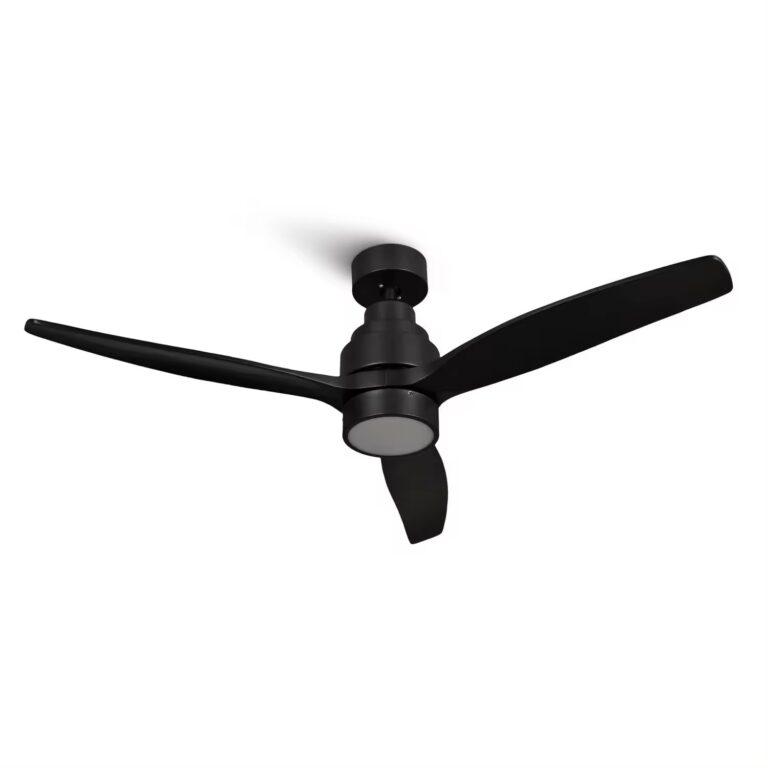 Mellerware – Ventilador de Techo con Luz y Mando a Distancia, Mod.2024, Color NEGRO, Doble Sentido Aspas, Ahorro Energético, 6 Velocidades, Temporizador, Montaje Sencillo | Miravia
