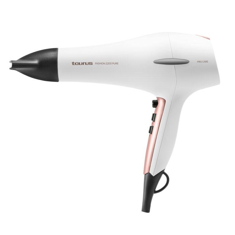 Taurus – Secador Fashion 2200 Pure. Color Blanco. Material producto Plástico. Potencia 2.200 W. Longitud del cable 180 cm | Miravia