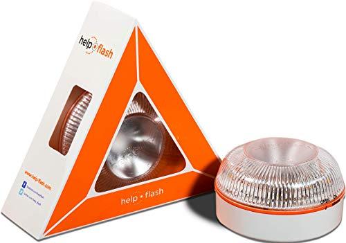 44% DESCUENTO Help Flash Luz de Emergencia Autónoma Señal V16 de Preseñalización de Peligro, Homologada DGT.