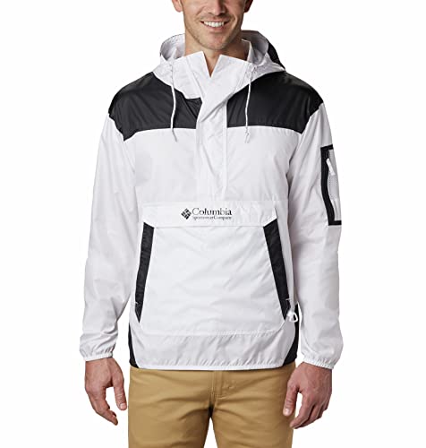 55% DESCUENTO Columbia Hombre Chaqueta Cortavientos Ligera, White, Black, L