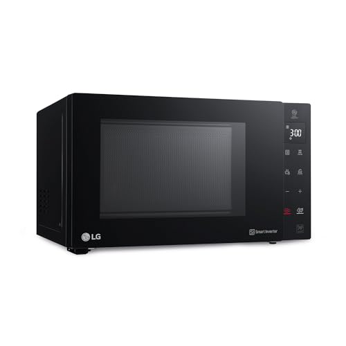 55% DESCUENTO LG MH6535GIB Microondas con grill, 1000 W, Smart Inverter, Display digital, Color Negro Transparente, 1000 W, 25 l
