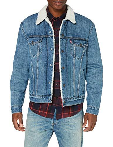 54% DESCUENTO Levi’s Type 3 Sherpa Trucker Chaqueta, Fable, M Hombre