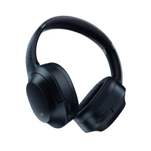 67% DESCUENTO Razer Opus Auriculares inalámbricos ANC con cancelación activa de ruido, Audio THX, Batería de 25h (Bluetooth 5.0 y conector 3,5 mm, Reproducción automática/Pausa automática) Negro
