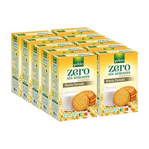 Gullón Galleta María Dorada fibra, sin azúcar añadido Diet Nature, 4000 g, Pack de 10