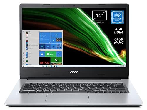 Acer Ordenador portátil Aspire 1 A114 33 C2TS con procesador Intel Celeron N4500
