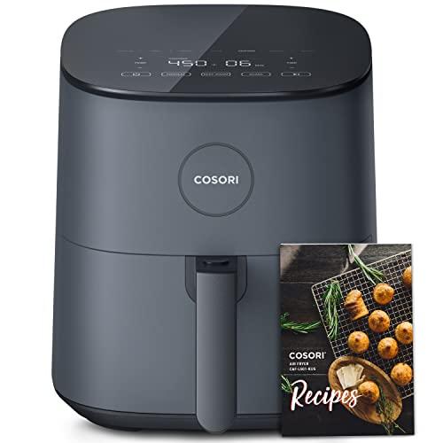 50% DESCUENTO COSORI Freidora de Aire 4,7L, 75 230 °C, Air Fryer con 30+ Recetas en Español, 9 Programas, Diseño Moderno y Elegante, Freidora sin Aceite Silenciosa, Pantalla Táctil LED, Gris, L501