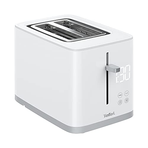 DESCUENTAZO 61% DESCUENTO Tefal TT6931 Sense Tostadora | 7 niveles de bronceado | pantalla digital | cuenta atrás | calentamiento/descongelación | cajón de migas | botón de parada | blanco