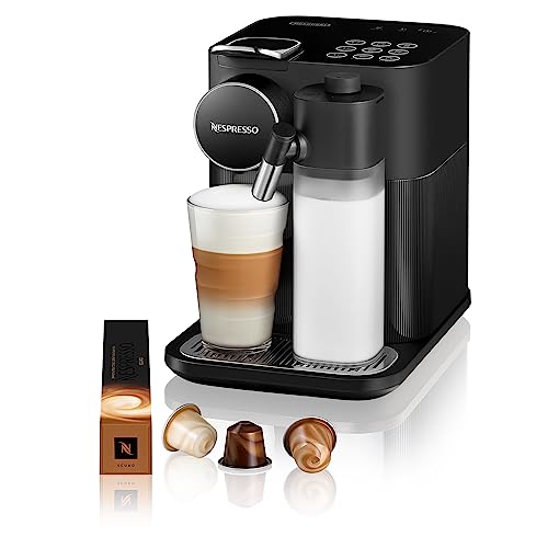 26% DESCUENTO De’Longhi Nespresso Gran Lattissima EN640.B, Cafetera Automática, Cafetera de Cápsulas Monodosis, Leche Espumada Automática, Presión 19 Bares, Cappuccino, Latte, Sofisticado Negro Oscuro