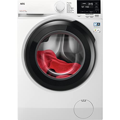 DESCUENTAZO 55% DESCUENTO AEG LFR6114O4B Lavadora de Carga Frontal 10 Kg, 1400 rpm, Libre Instalación, Tecnología ProSense, Función Vapor, Programa Rápido, Motor Inverter, Panel LCD, Serie 6000, Blanca, Clase A
