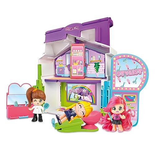 37% DESCUENTO Pinypon Profesiones 3 en 1, Juguete Convertible, 3 escenarios en 1, Escuela, peluquería o Cocina, Incluye 3 Figuras, Contiene Accesorios de Juego, niños y niñas Desde 4 años, Famosa (PNY45000)