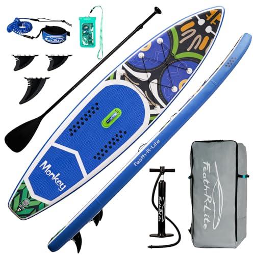 DESCUENTAZO 40% DESCUENTO FunWater Tabla De Stand Up Paddle Inflable Tabla De Surf Sup Accesorios Completos para Tabla De Paddle Paddle Ajustable, Bomba, Mochila De Viaje, Correa De Seguridad, Funda Impermeable para Móvil