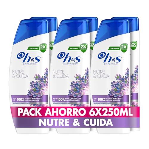24% DESCUENTO H&S Nutre y Cuida Champú Anticaspa 250ml para Uso Diario. Hasta 100% de Protección Anticaspa, Clínicamente Probado. Para Todo Tipo de Pelo y Cuero Cabelludo. Frescor y Limpieza, New Version