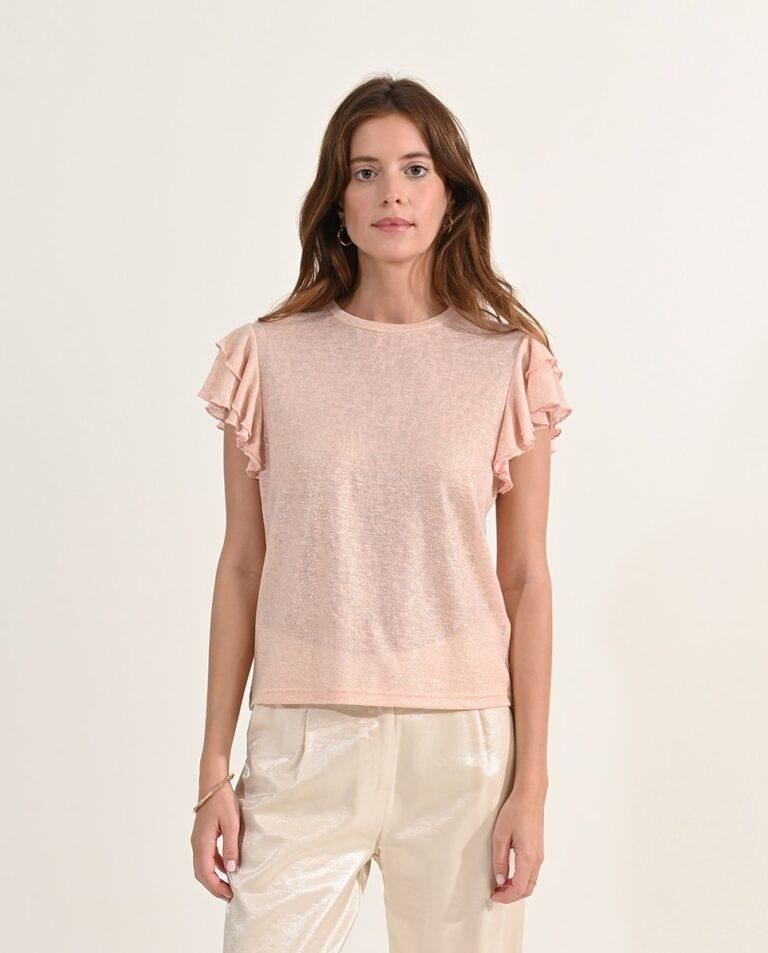 Camiseta de mujer de manga corta con volantes · Molly Bracken · El Corte Inglés
