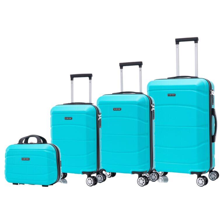 Conjunto de Maletas de Viaje Elegantes: Carcasa Ligera de ABS, Cerradura Numérica, 4 Ruedas Giratorias 360°, Asa Telescópica de Aluminio | Juego de Maletas | Set Trolley Maleta Cabina ( 6999 M008 8001 8002 TOP F6 ) | Miravia