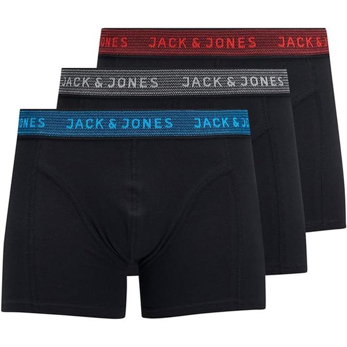 Jack & Jones Pack de 3 Boxers de Algodón para Hombre, Diferentes Modelos y Colores. | Miravia