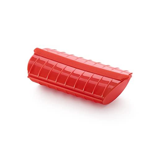 53% DESCUENTO Lékué 3400600R10U004 Estuche de vapor, Sin bandeja, Rojo, 1 2 personas, 650 ml