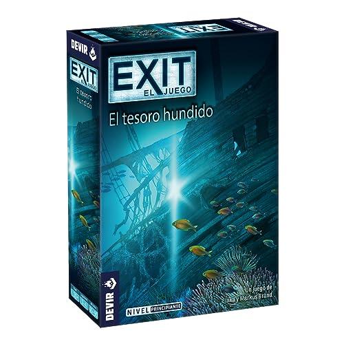 67% DESCUENTO Devir Exit: El Tesoro Hundido, Español, Juego de Mesa con Amigos, Escape Room, Juegos de Misterio para Adultos (BGEXIT7)