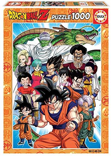 40% DESCUENTO Educa Puzzle de 1000 Piezas para Adultos | Dragon Ball. Incluye Pegamento Fix Puzzle. A Partir de 14 años (18496)