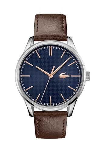 40% DESCUENTO Lacoste Reloj Analógico de Cuarzo para hombre con Correa en piel Marrón 2011046