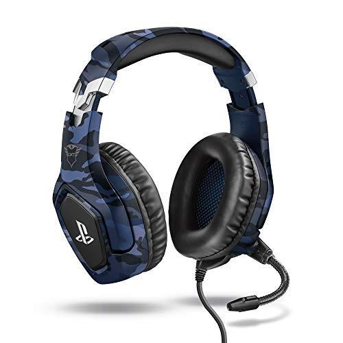 68% DESCUENTO Trust Gaming Cascos PS4 y PS5 Auriculares de Gaming GXT 488 Forze B, Licencia Oficial para Playstation, Micrófono Plegable, Altavoces Activos de 50 mm, Cable Trenzado de Nailon de 1.2 m, Azul