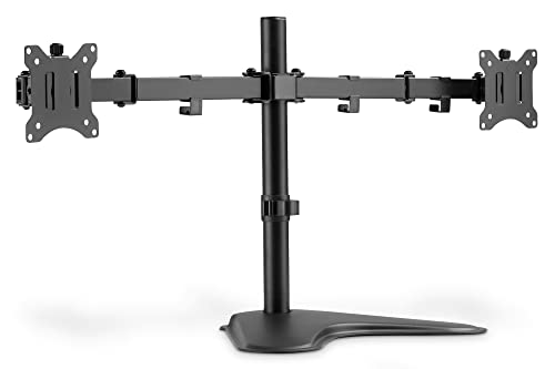 70% DESCUENTO DIGITUS Soporte para monitor Soporte 2 monitores Hasta 32 pulgadas Hasta 2x 8 kg VESA 75×75, 100×100 Negro