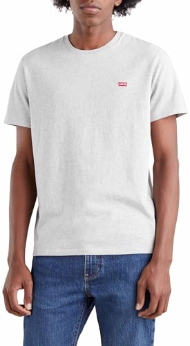 Levi’s Ss Original Housemark Tee, Camiseta Hombre, Light Mist Heather, S