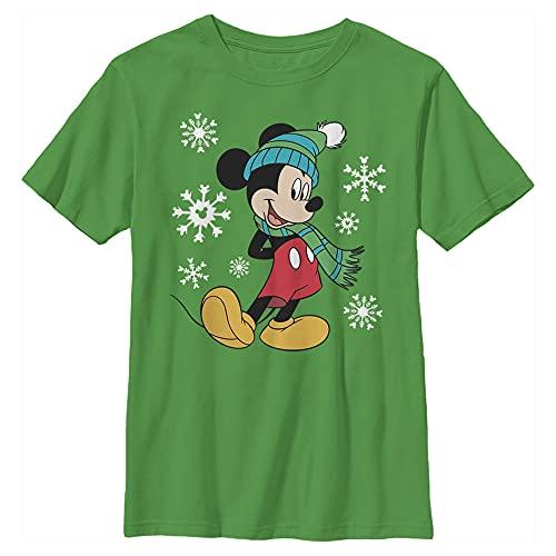 53% DESCUENTO Disney Camiseta para niño Mickey Classic Big Holiday Mickey, Kelly Green, XL