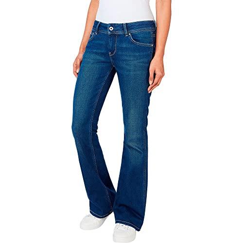 86% DESCUENTO Pepe Jeans New Pimlico, Jeans Mujer, Azul (Denim GW1), 27W / 32L