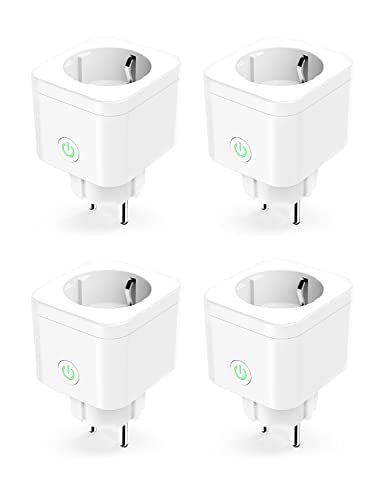 47% DESCUENTO Refoss Enchufe Inteligente WiFi con Temporizador Programable, Mini Smart Plug de Control Remoto, Ahorro de Energía, Compatible con Alexa y Google Home, 4 Piezas
