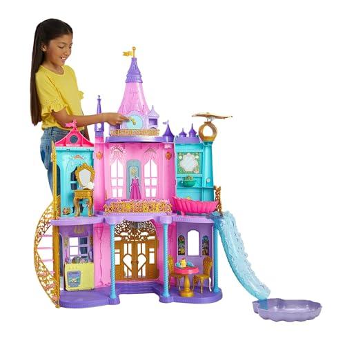 DESCUENTAZO 44% DESCUENTO Mattel Disney Princess Castillo aventuras reales Casa de muñecas para princesas con dos pisos, muebles y accesorios, con luces y sonidos, juguete +3 años (HLW29)