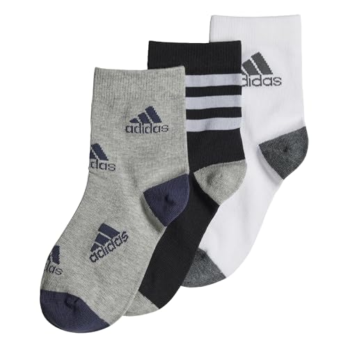 60% DESCUENTO Adidas HN5736 LK Socks 3PP Calcetines, Niños Unisex, Negro/Blanco/Gris Medio Heather, KXXL