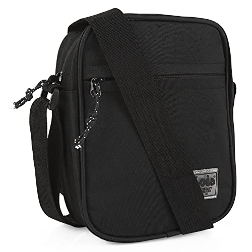 24% DESCUENTO Lois Bandoleras Hombre Bolso Hombre Bandolera Ajustable Bandolera Hombre Poliester Bolso Bandolera Hombre. Bolso de Hombre Pequeño. 314119, Negro