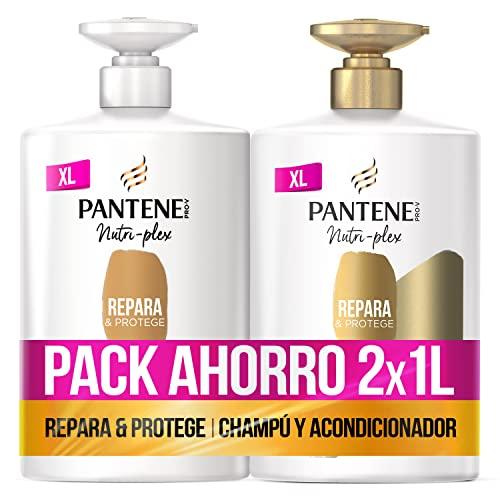 36% DESCUENTO Pantene Repara Y Protege Nutri Pro V, Champú Fórmula Pro V + Antioxidantes, 1000ML + Acondicionador, Fortalece Desde El Interior, 1000 ML