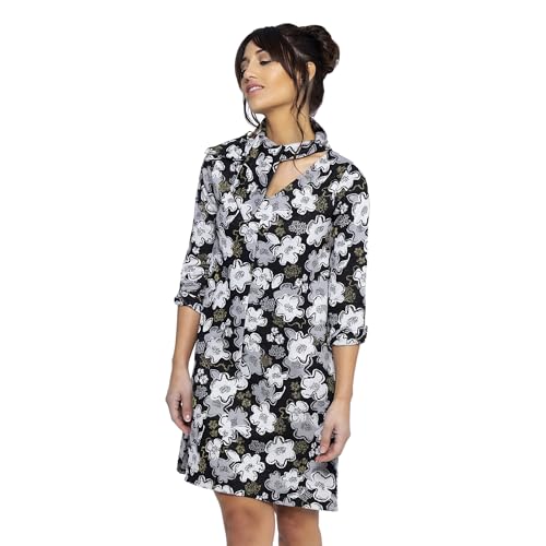 94% DESCUENTO MAMATAYOE Candilejas Vestido Fluido para Mujer Realizado en Jacquard, Estampado Floral