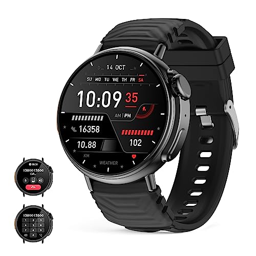 DESCUENTAZO 60% DESCUENTO Reloj inteligente Ultra Hombre mujer con llamadas y WhatsaApp (recibir/hacer llamada),1,52″ redonda pantalla HD fitness tracker con Monitor Sueño,smartwatch con 120+ Deportes Modos para Android iOS