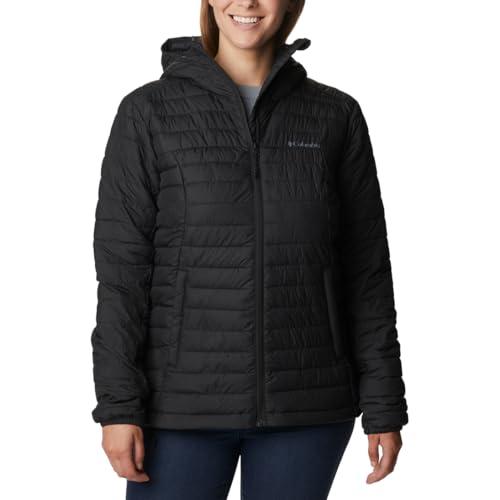 50% DESCUENTO Columbia Silver Falls Hooded Jacket, Chaqueta Acolchada Con Capucha para Mujer, Black, Talla M