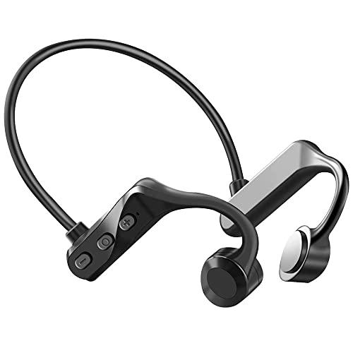 OFERTÓN SUPREMO 89% DESCUENTO Auriculares de Conducción Ósea, Auriculares Inalámbricos Bluetooth 5.0 de Conducción Ósea con Micrófono IP55 Aleación de Titanio Auriculares Deportivos con Bluetooth para Jogging Speaker 0223