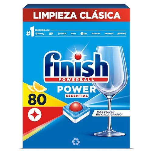 BUENA OFERTA 36% DESCUENTO Finish Powerball Power Essential Pastillas para el Lavavajillas, aroma Limón, 80 Pastillas