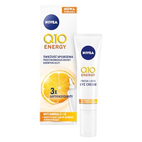 34% DESCUENTO Nivea Q10 Energy Fresh Look Crema de Ojos con Vitaminas, 15ml