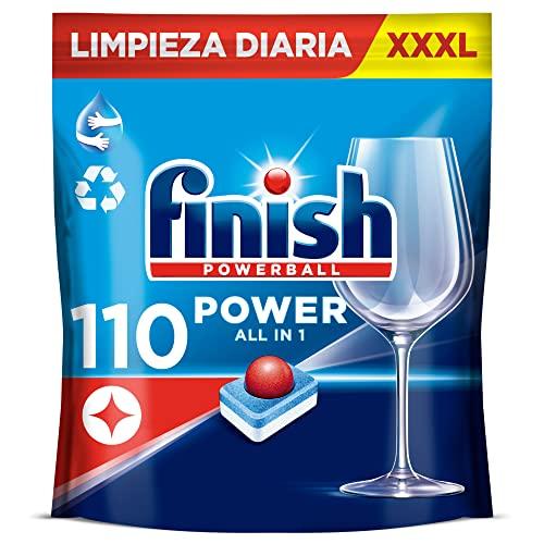 37% DESCUENTO Finish Powerball Power All in 1 Pastillas para el lavavajillas todo en 1 Pack ahorro 110 pastillas