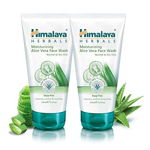 79% DESCUENTO Himalaya Moisturizing Aloe Vera Face Wash,Cleanses, Soothes and Nourishes Skin Protects Skin from Damage | Refreshes Dull, Tired Skin,For Normal to Oily Skin 150ml (Pack of 2)