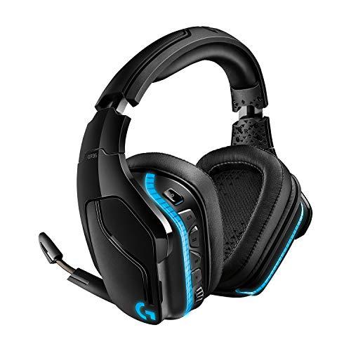 58% DESCUENTO Logitech G935 Auriculares RGB inalámbricos Gaming, sonido envolvente 7.1, DTS Headphone:X 2.0, transductores PRO G de 50 mm, 2,4 GHz inalámbricos, Micrófono volteable para silenciar, PC