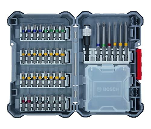 Bosch Professional 40 uds. Set de puntas de atornillar (Pick and Click, accesorios para taladro y destornillador)