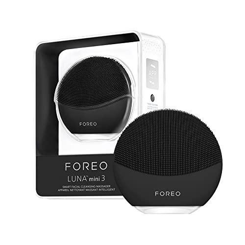 65% DESCUENTO Cepillo limpiador facial FOREO LUNA mini 3, Accesorio de viaje, Masajeador facial eléctrico de silicona, Limpieza facial sencilla, Limpiador facial eléctrico, Conexión app, Midnight