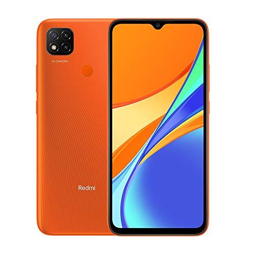 Xiaomi Redmi 9C Smartphone 3GB 64GB 6.53″ HD+ Dot Drop Display 5000mAh (typ) Desbloqueo Facial con IA 13 MP AI Triple Cámara Naranja