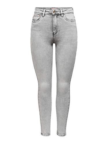 58% DESCUENTO ONLY Onlmila HW SK ANK Bj755 Noos Jeans, Grey (Light Grey Denim), 28W x 30L para Mujer