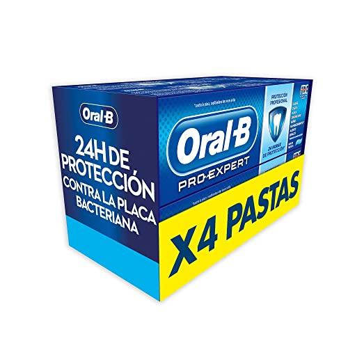 22% DESCUENTO Oral B Pro Expert Protección Profesional Pasta de Dientes, Pack de 4, enviado en un cartón reciclado, Limpieza Bucal Completa (4×125 ml)