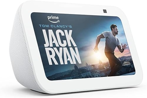 47% DESCUENTO Echo Show 5 (3.ª generación) | Pantalla táctil inteligente con Alexa diseñada para controlar tus dispositivos de Hogar digital y más | Blanco